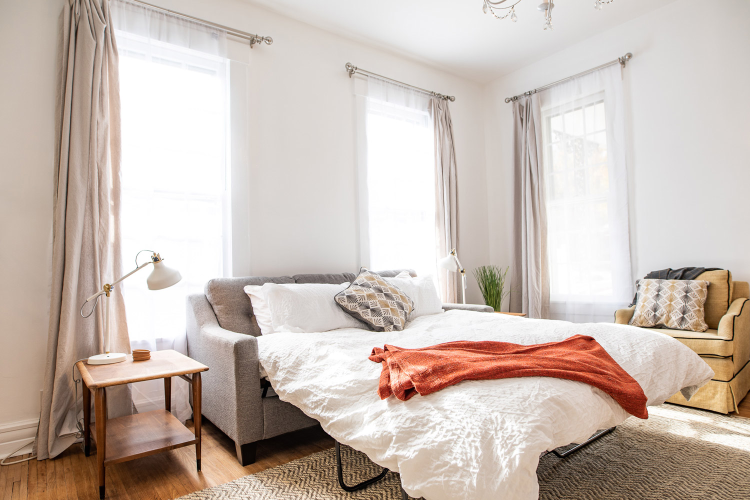 Bough House living room pullout couch